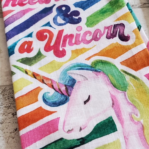 Unicorn Vibes Rainbow Notepad and Love Hand Towel - Picture 3 of 6